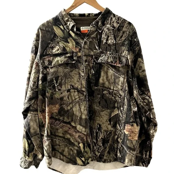 Magellan Outdoors Shirts Magellan Outdoors Mens Mossy Oak Long